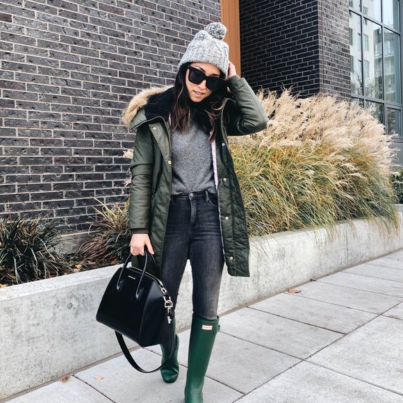 J. Crew Olive Green Parka Coat - Picture 1 of 5